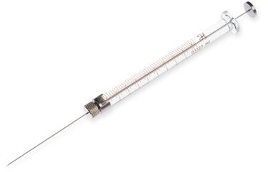 Hamilton 25 μl, Modell 702 RN-S Spritze, 22s Gauge, 51 mm, point style 2, max. Druck 2000 psig (137.9 bar), max. Temperatur 50°C/122°F, mit 