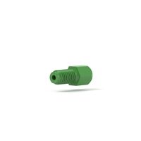 Product Image of Super Flangeless Nut Short, 10-32 Flat-Bottom, for 1/16''OD, Green, 1pc/PAK