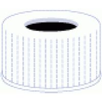 Product Image of N 24 PP screw cap, white, center hole pack of 100