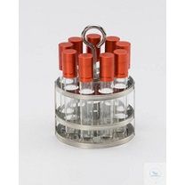Schuett-Biotec Reagenzglas-Einsatzgestell test tubes für 9 Reagenzgläser