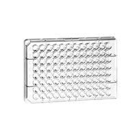 Product Image of Cell culture microplate, 96 well, PS, F-bottom, (chimney shape), transparent, Cellstar®, TC, cover plate with condensation rings, 60 x 5 pc/PAK