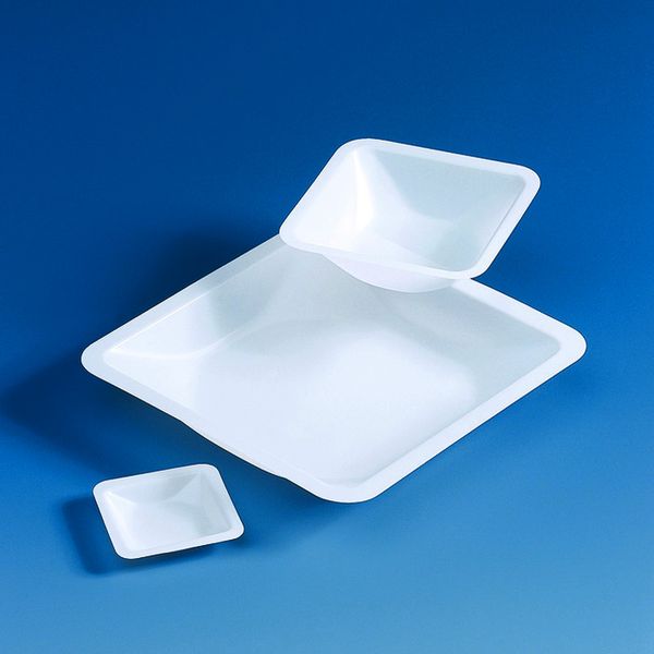 Brand GmbH & Co. KG Wägeschale, PS, quadratisch, 100 ml, 84 x 84 x 24 mm, 500 St/Pkg