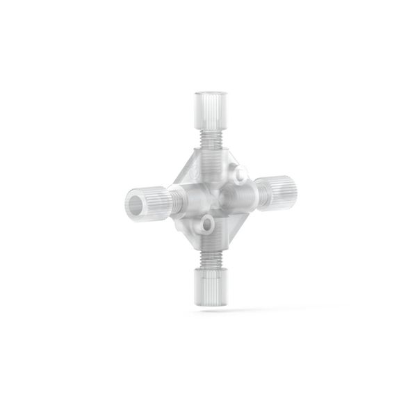 Upchurch Scientific Kreuz- Einheit, Niederdruck,Tefzel (ETFE), für 1/16'' AD, 0,020'' Loch, 1 St/Pkg