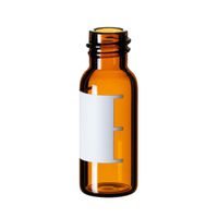 Product Image of 1.5ml Screw Neck Vial, 8-425, 32 x 11.6mm, amber glass, 1st hydrol. class, small opening, label + filling lines, 10x100/PAK