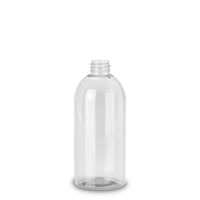 Product Image of Rundflasche, PET, klar, 500 ml, Gewinde 28/410, mit Taplastpumpe weiß