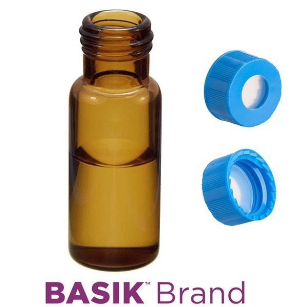 Microsolv EPP Vial, PP amber, 2 ml, Screw Cap blue with AQR Sil/PTFE Septa, Project Triage, 100 pc/PAK