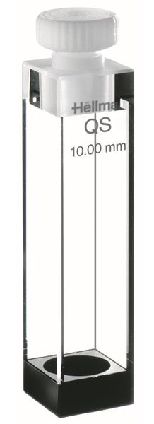 Hellma Makro-Küvette, Typ 119F-QS, HP Quarzglas, WL 200-2500 nm, Schichtdicke 10x10 mm, Magnetrührstäbchen, PTFE-Stopfen, 3.500 μl