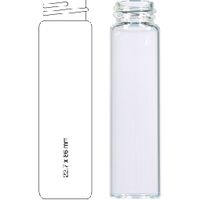 Product Image of 24mL Screw Neck Vial N 20 outer diameter: 22.7mm, outer height: 86mm clear