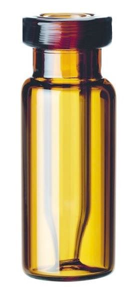 Altmann Analytik Roll rim bottle ND11 with integrated micro insert, 32x11,6 mm, amber glass, 1. hydrol. Class, "Base bonded", 1000 pc/PAK