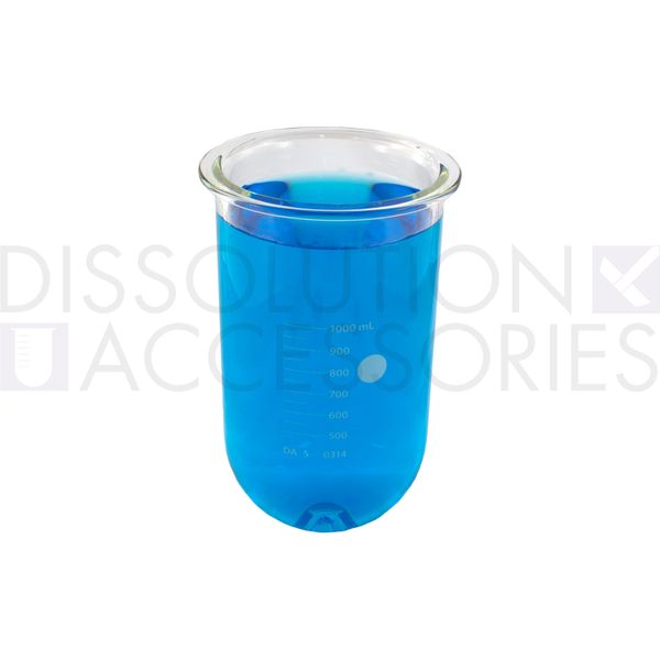 Dissolution Accessories Vessel, Boro 3.3, clear, 1000 ml, APEX-Bottom, Sotax