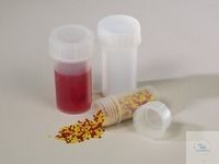 Bürkle Sample container, round, PFA, 180 ml, w/ closure, old No. 6205-180
