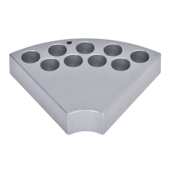 Ohaus Sektionalblock für 12 mm Gefäße, für Guardian x000 mit Aluminiumplatte