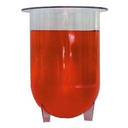 QLA 1000mL Clear Plastic Footed Vessel for Erweka