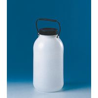 Product Image of Lager Bottle, PE-HD, Wide Neck 5 l, with Screw Cap and Handle