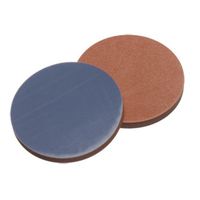 Product Image of Septa, 19 mm diameter, butyl red/PTFE grey, 55° shore A, 1,3mm, 10 x 100 pc