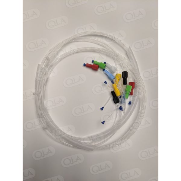QLA Tubing Set for 6 Position Distek Evolution 4300 Syringe Pump. Includes 6 lines with fittings for vessel section