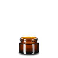 Product Image of Ointment jar, Glass, amber, 100 ml, with 52 mm thread, without screw cap, 42 pc/PAK