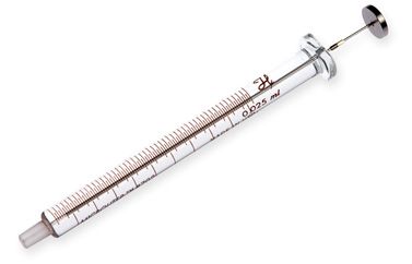 Hamilton 25 μl, Modell 702 LT Spritze, ohne Nadel, max. Druck 2000 psig (137.9 bar), max. Temperatur 115°C / 239°F