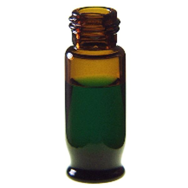Microsolv 1.8ml Fläschchen, Schraubverschluss, Glas. Bernstein, Max Recovery , 9-425mm Gewinde, 12x32mm OD, 100 St/Pkg
