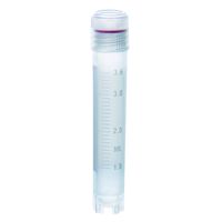 Product Image of Cryotubes, 4 ml, with external thread, screw cap with silicone seal, PP, 12,5 mm x 76 mm, with base, sterile, 10 x 100 pc/PAK
