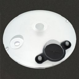 QLA Low Evaporation Clear Hinged Conical Cover & Extra Hole for Stationary Basket for VanKel EaseAlign Bracket