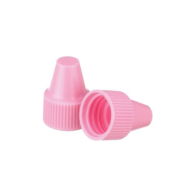 DWK Wheaton Rosa PP-Kappe, für Tropfflaschenspitze 13 mm und 6 ml Tropfflaschen, Größe 13-425, 1000 St/Pkg