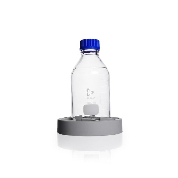 Duran Group Silicone Bottle Holder, grey,suitable for all round and square, bottles with a diam. of 75 - 120 mm