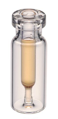 Supelco Interlocked Vial mit Sicherungsglas-Einsatz, Bördelkappe, 0,3 ml, Braunglas, Interlocked, 100/PAK, Vial (mit Sicherungd-in Einsatz), Rollrand,