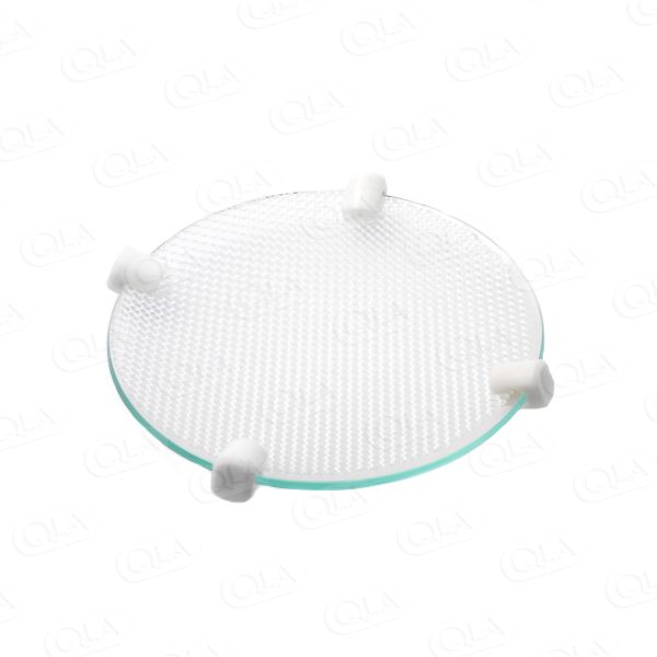 QLA APP 5 Transdermal Patch Holder includes (1) 90mm Borosilicate Watch Glass, (1) 17 mesh PTFE screen and (4) Kynar Clips, Serialized