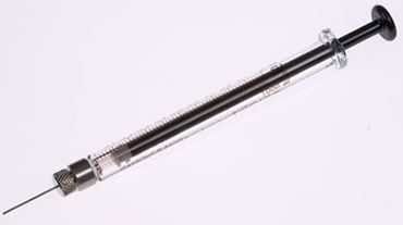 Hamilton 1 ml, Modell 1001 RN-L Valco VISF-1 Spritze, 22 Gauge, 19 mm, point style 3, max. Druck 200 psig (13.8 bar), max. Temperatur 115°C / 239°F