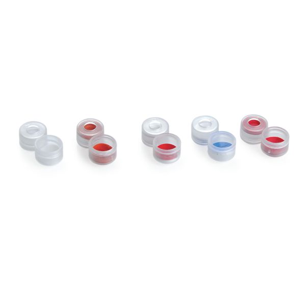 DWK Wheaton 8 mm snap cap ETFE/silicone septum, only for GC, 100 pc/PAK