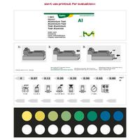 Product Image of Aluminium-test method: colorimetry, comparator block short test tubes, 185 pc, with color chart, 0.07 - 0.12 - 0.20 - 0.35 - 0.50 - 0.65 - 0.80 mg/l Al Aquaquant®