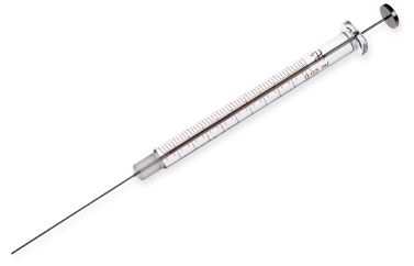 Hamilton 50 μl, Modell 1705 N Spritze, 22s Gauge, 51 mm, point style 3, max. Druck 1000 psig (68.9 bar), max. Temperatur 50°C/122°F
