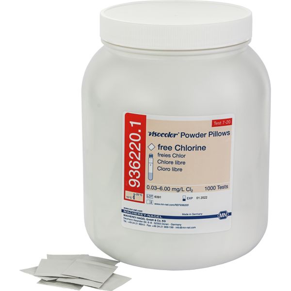 Macherey-Nagel Reagents VISOCOLOR Powder Pillows free Chlorine, 1000 tests