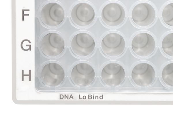 Eppendorf Microplate 96/V-PP, DNA LoBind, klare Wells, Umrandung weiß, PCR clean, 80 Platten (5 x 16 St.)