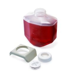 Nalgene Thermo Scientific Bioflasche, PPCO, 2 L, mit 2-teiligem Dichtungsverschluss, steril, 24 St/Pkg