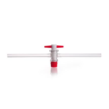 Duran Group DURAN Single way stopcocks, complete with PTFE-key, bore 2,5 mm, NS 12.5, 50 pc/PAK