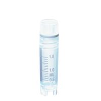Product Image of Kryoröhrchen, 2 ml, Innengewinde, Schraubdeckel mit Silikondichtung, PP, 12,5 mm x 49 mm, steril, 10 x 100 St/Pkg