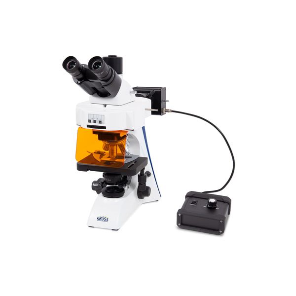 Krüss Trinokularmikroskop MBL4000-T-F-PH-LED, mit Köhlerscher Beleuchtung, Fluoreszenz und Phasenkontrast