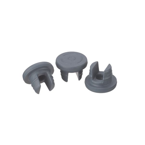 DWK Wheaton 20 mm Gummistopfen, 2 Füße, Gefriertrocknung, Bromobutyl/46, grau, 1000 St/Pkg