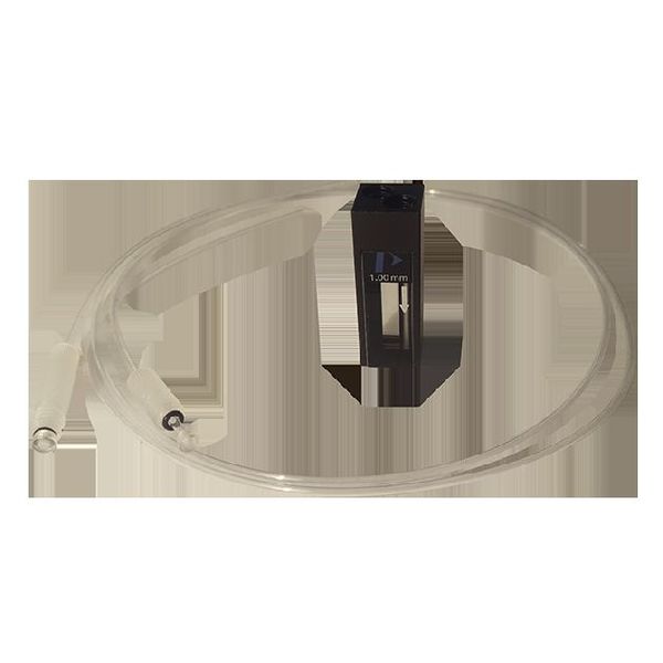 PerkinElmer Spektroskopie-Durchflusszelle, Semi-Micro/Ultra-Micro, 62 μl, Quarz SUPRASIL, Schichtdicke: 1,0 mm, mit Ein- und Auslaufröhrchen