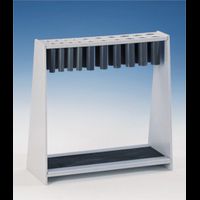 Pipetten-u. Thermometergestell für 20 Pipetten/Thermometer, Tischgestell, (BxHxT) 285x280x130 mm,