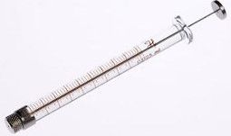 Hamilton 25 μl, Modell 1702 RN Spritze, ohne Nadel, max. Druck 1000 psig (68.9 bar), max. Temperatur 115°C / 239°F