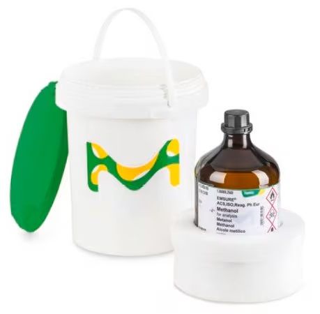Merck Safety Carrier for 2,5 L Glass Bottles, leak-proof Lid, PE-Foam-Inlay
