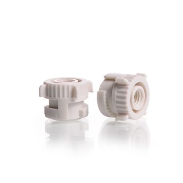 Duran Group KECK Suction connectors AS M8, screw cap, white, KECK-ART.-No. 40-01, 100 pc/PAK