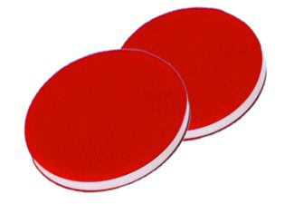 Altmann Analytik Septum, ND8, 8 mm Durchmesser, PTFE rot/Silicon weiß/PTFE rot, 45° shore A, 1,0mm, 45° shore A, 1,0mm, 1000/PAK