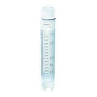 Product Image of Cryotubes, 4 ml, with internal thread, screw cap with silicone seal, PP, 12,5 mm x 71 mm, with base, sterile, 10 x 100 pc/PAK