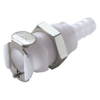 Product Image of CPC coupling, POM, female, w/ valve, mounting Ø 8 mm