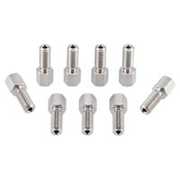 Product Image of Tubing Connector Fittings, High Pressure, 1/16th inch, SS, Hex Heads, Long Length 10-32 Screw Threads, ARE-Applied Research brand, 10pc/PAK