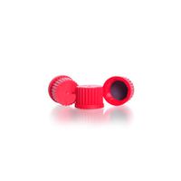 Product Image of Screw cap/PBT, red for DIN-thread GL 25, 10 pc/PAK